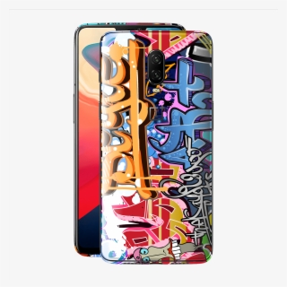 Oneplus 6t Print Custom Signature Graffiti Skin Wrap - Smartphone