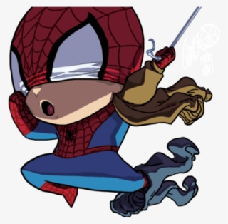 Venom Clipart Ultimate Spiderman - Dibujos De Spiderman Chibi