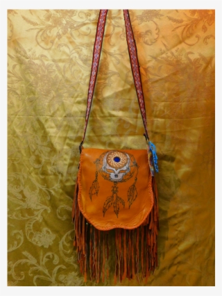 Leather Hand-crafted Grateful Dead Dream Catcher - Shoulder Bag