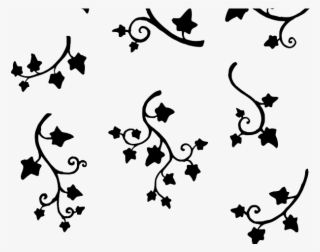 Drawn Ivy Vine Pattern - Ivy Silhouette