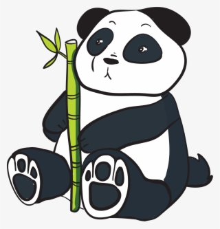 Clipart Of Lesser, Bamboo And Bambu - Cartoon