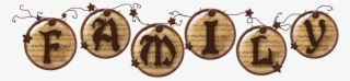 Family Word Images Png - Wood