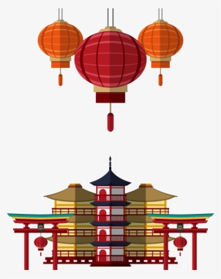 1468 X 1853 5 - Building In Japan Vector
