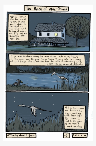 The Peace Of Wild Things - Cartoon