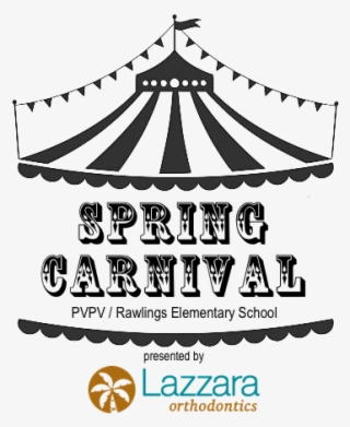 Carnival March 9th - Black And White Circus Tent Clip Art