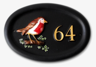 Robin House Sign - Perching Bird