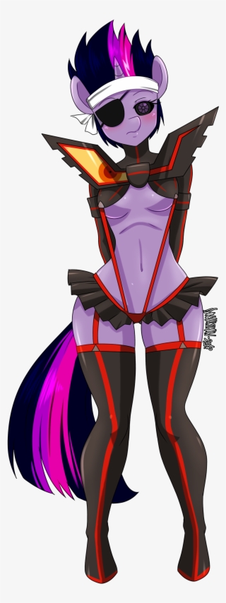 Breasts, Commission, Eyepatch, Female, Future Twilight, - Cartoon