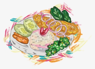 Banner Black And White Stock Hot Pot Empanada Western - Illustration