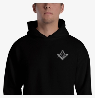 Square And Compass Embroidered Masonic Hoodie - Sweatshirt