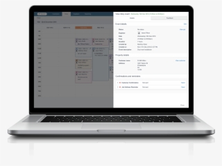 Managing Work Orders With Commusoft Software - Macbook With Code Png