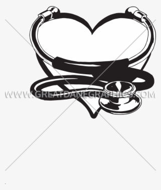 Heart Stethoscope Clipart Black And White