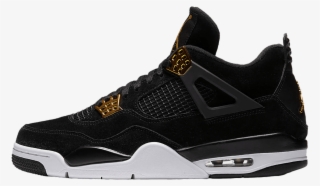 Nike Air Jordan 4 Retro Black / Metallic Gold / White - Nike Air Jordan Retro 4 Royalty