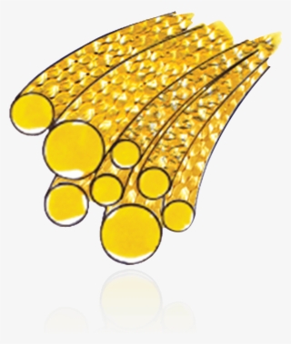 Yellow Gold-filled Round Glitter Wire - Circle
