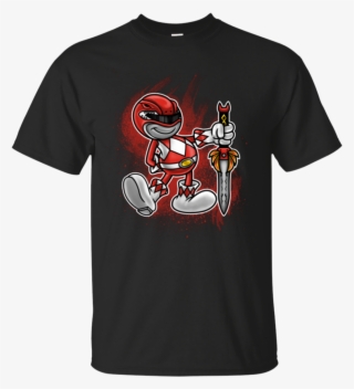 Red Ranger Artwork T-shirt - Metallica Golden Knights Shirt