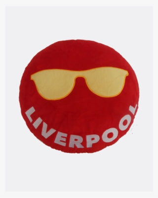 Emoji Liverpool Football Cushion - Tongue