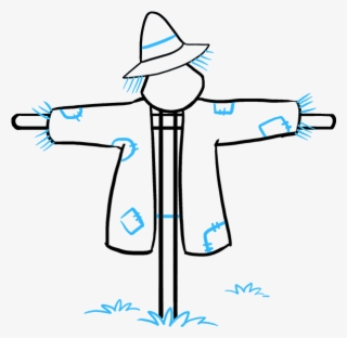 How To Draw Scarecrow - Scarecrow To Field How To Draw