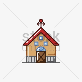 Barn House Vector Image - Illustration