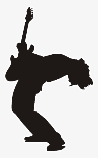 Rock Guitar Player Silhouette