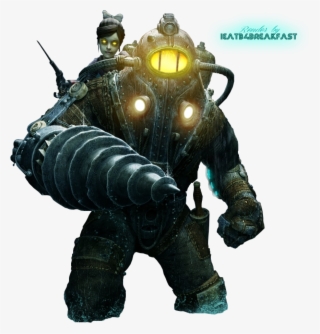 Bioshock Png - Bioshock 2 Subject Delta And Little Sister