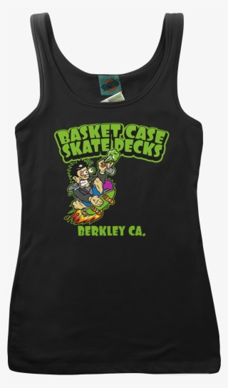 Green Day Inspired Basket Case Skateboards T-shirt - Active Tank