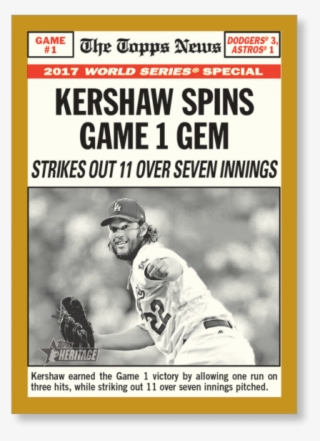 2018 Topps Heritage Los Angeles Dodgers - Poster