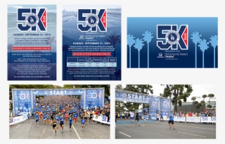 2014 Los Angeles Dodgers Foundation 5k Run Postcard, - Flyer