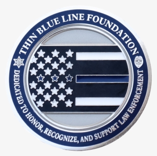 Thin Blue Line Foundation Signature Challenge Coin - Emblem