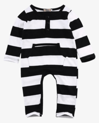 Petite Bello Romper 0-6 Months Black And White Striped - Gender Neutral Colors For Baby Clothes