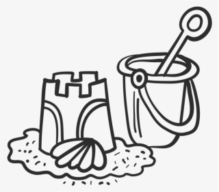 Sand Play - Sandplay In Clipart Black And White