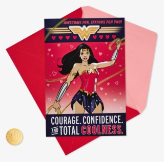 Dc Comics™ Wonder Woman™ Valentine's Day Card With - Wonder Woman