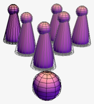 Bowling Pins/bowling Ball - Illustration