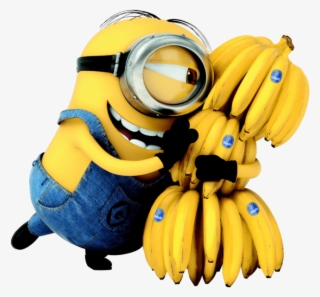 Download - Minions Com Bananas Png