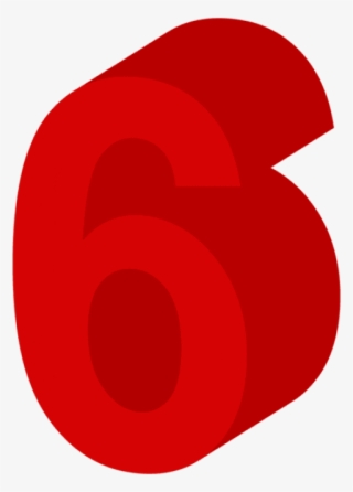 Free Png Download Number Six Red Clipart Png Photo - Circle