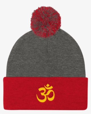 Om Pom Pom Knit Cap - Knit Cap