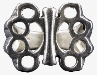 Double Knuckle Duster Ring - Circle