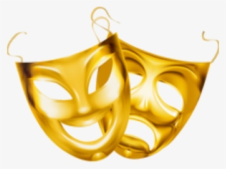 Theatre Clipart Tech Theatre - Drama Masks Gold