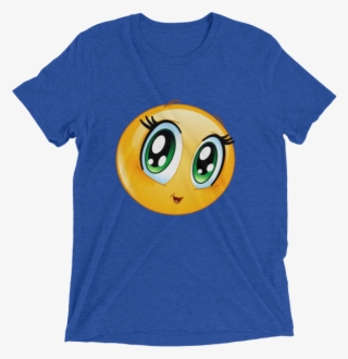 Cute Manga Girl Emoji T Shirt - T-shirt