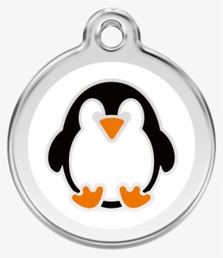 Red Dingo Dog Id Tag Penguin Small - Locket