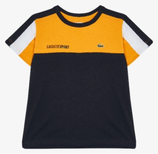 Yellow Sport Color Block T-shirt - Orange