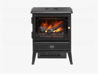 Dimplex Gosford Black Solus-head On - Wood-burning Stove