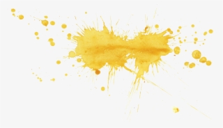 Yellow Watercolor Splatter 3 - Illustration