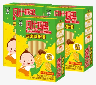 Babi Mama Cheese Fish Intestines Fish Sticks Children's - Puffed Rice Cakes