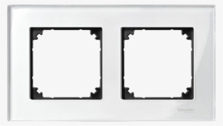 Mtn404219 Real Glass Frame, 2 Gang, Brilliant White, - Electronics