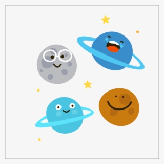Solar System Planet Cartoon Illustration - Solar System Planets Cartoon Png