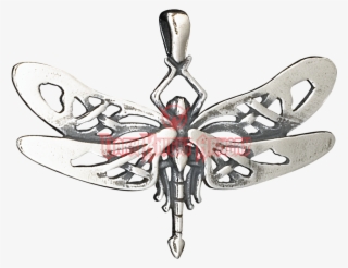 Celtic Dragonfly Pendant - Locket