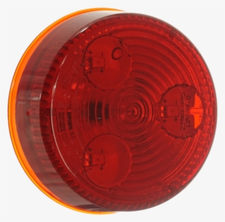 2” Round Sealed Red 3-diode Led Marker/clearance Light - Circle