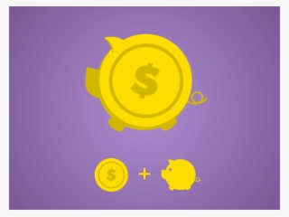 Branding For Saving App Based On Piggy Bank Ios Purple - Circle