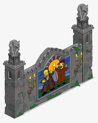 Ornate Ruin Wall - Cartoon