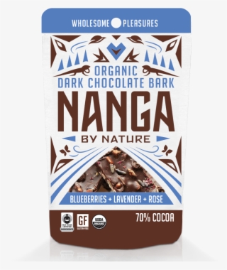 Dark Chocolate Bark With Blueberries, Nibs, Lavender, - Chocolate Bar