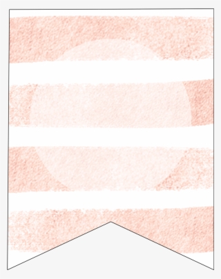 Pink Stripes Blank Banner Template - Shadow